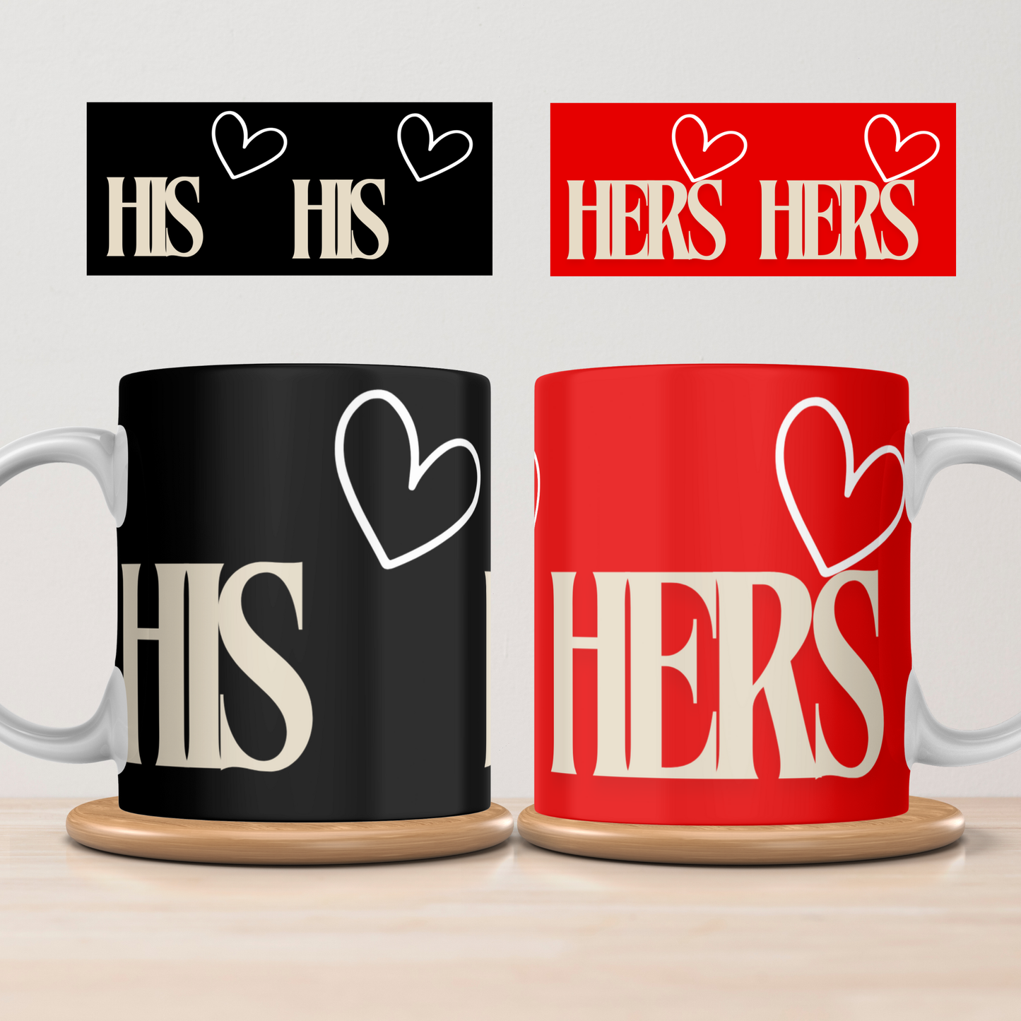 “His & Hers” – Matching Mug Set