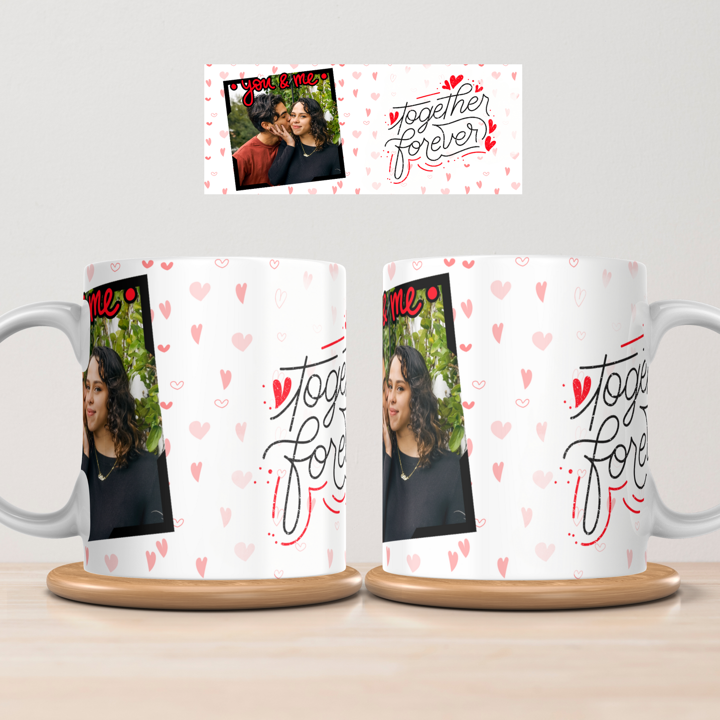 Personalised “You & Me – Together Forever” Photo Mug