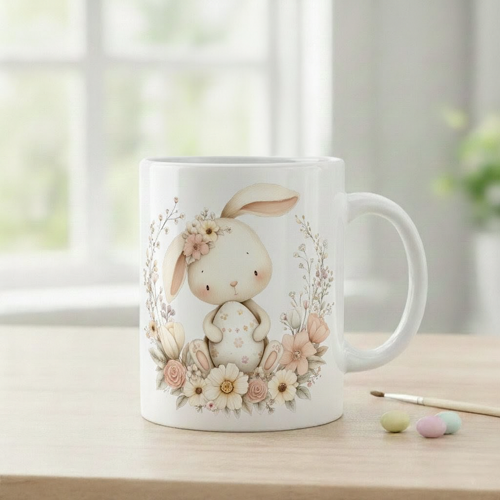 Easter Bunny Mug – Pastel Egg Edition