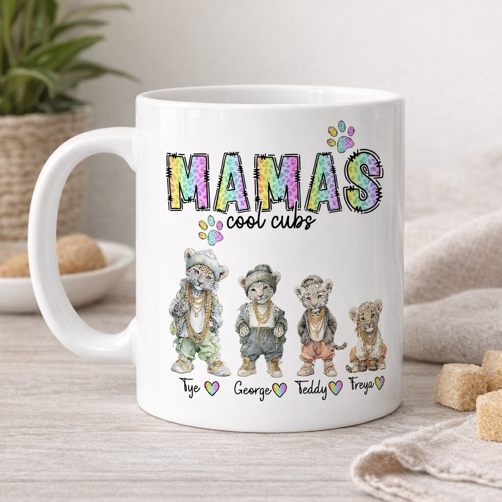 Mamas Cool Cubs Personalised Mug