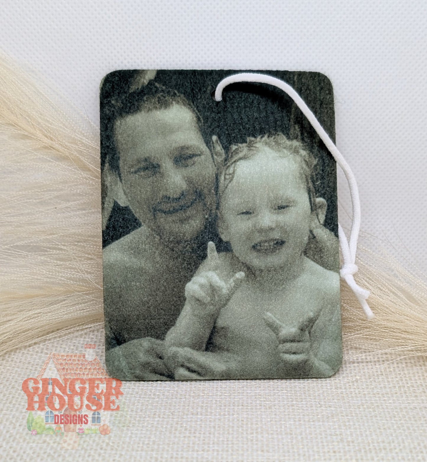 Personalised Hanging Air Freshener – Double-Sided with Your Photo