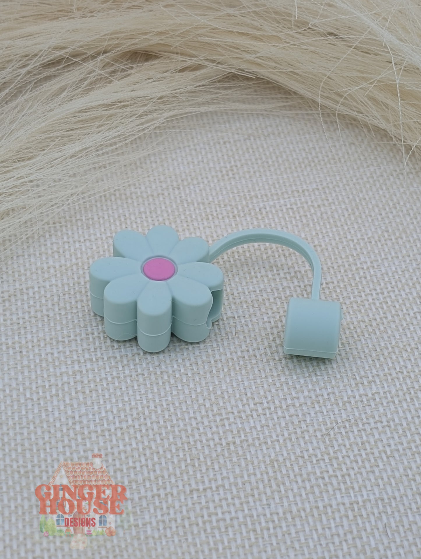 Blue Flower Stanley Straw Topper