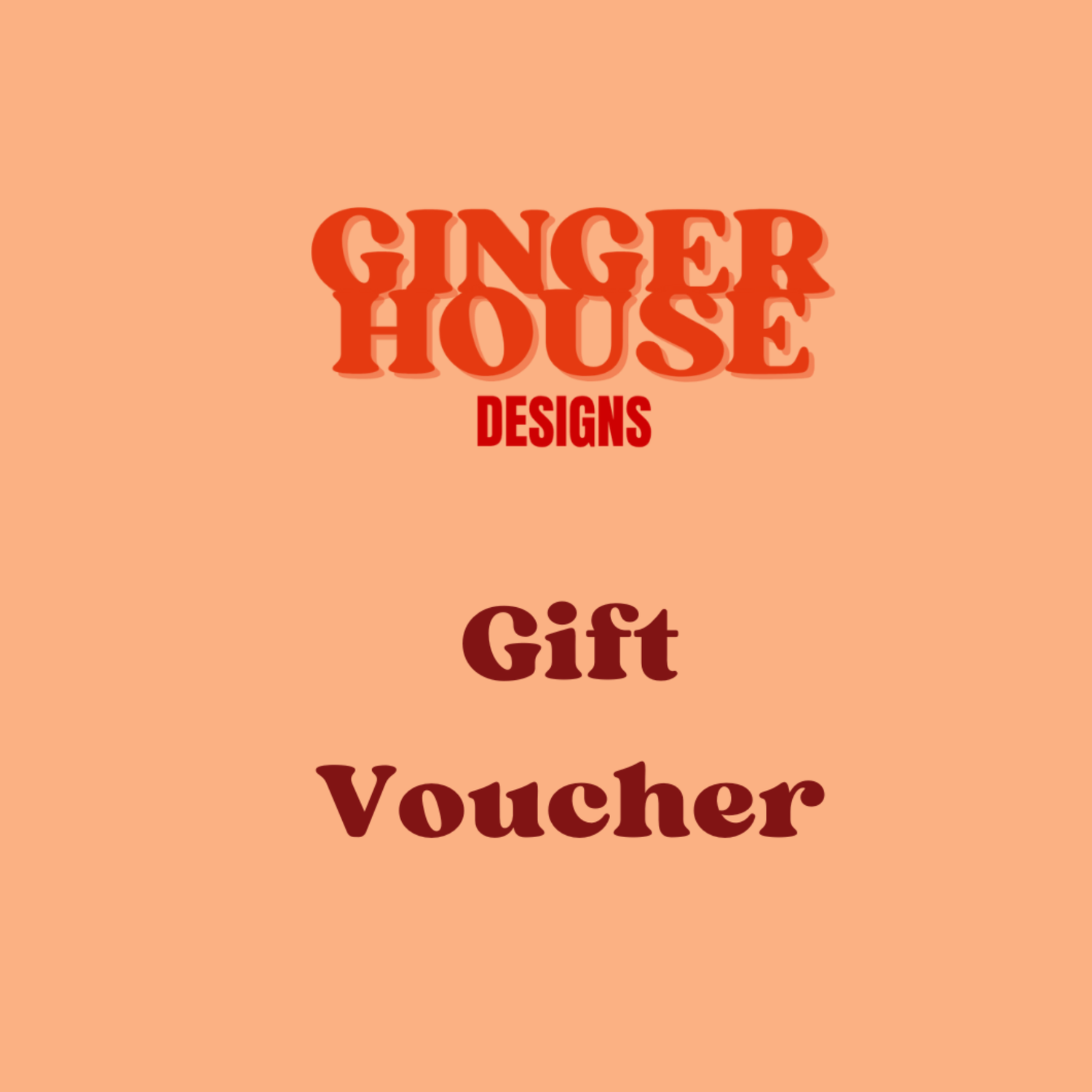 Ginger House Designs Gift Card