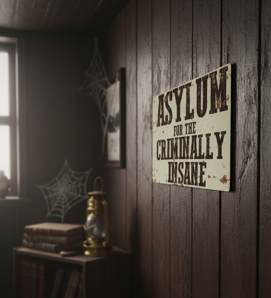 Humorous Metal Sign – Indoor & Outdoor Friendly