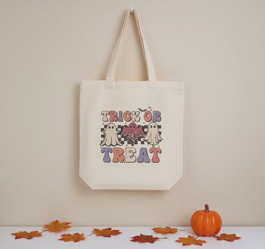 Ghostly Super Spooky Halloween Zip Tote Bag