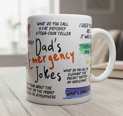 Dad’s Emergency Jokes Mug