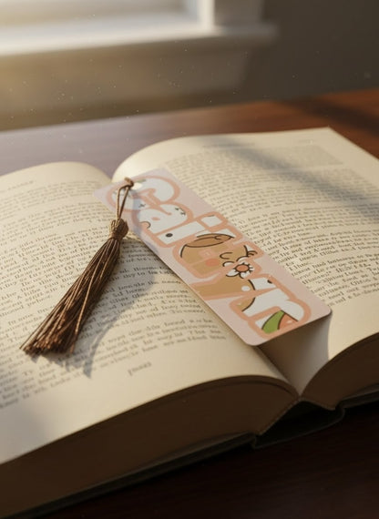 Personalised Capybara Bookmark