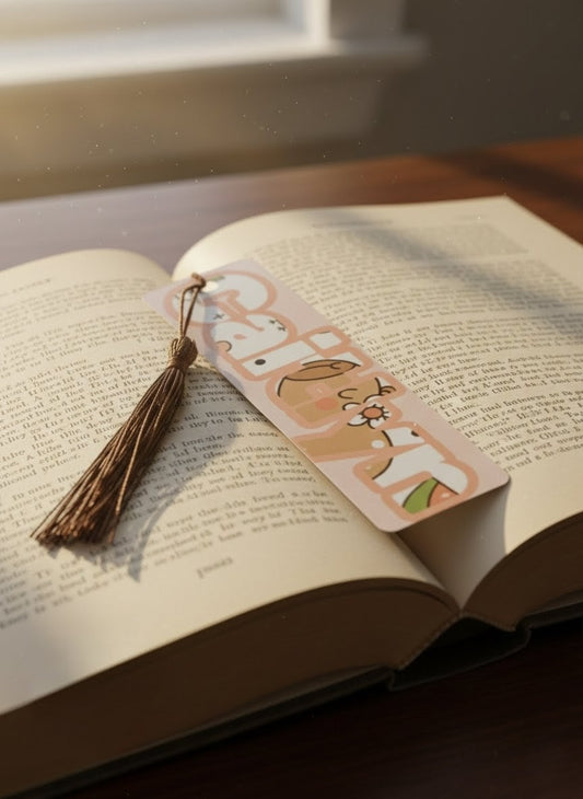 Personalised Capybara Bookmark