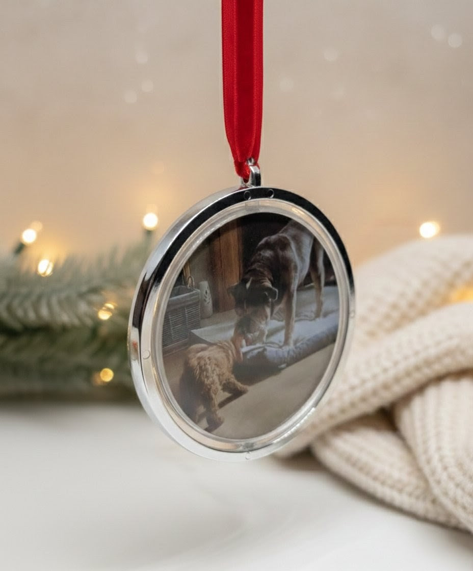 Double‑Sided Spinning Photo Ornament