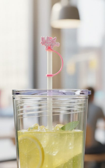 Hey Gorgeous Straw Topper