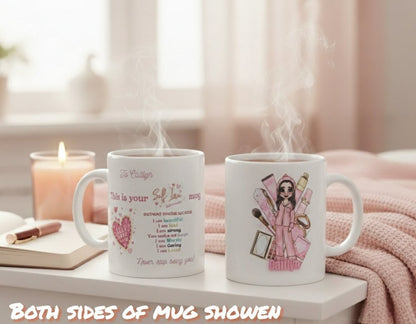 Self Love Club Personalised Mug – with Dolly & Name