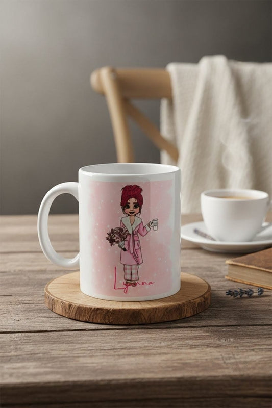 Personalised Mother’s Day Mug – Custom Dolly & Name