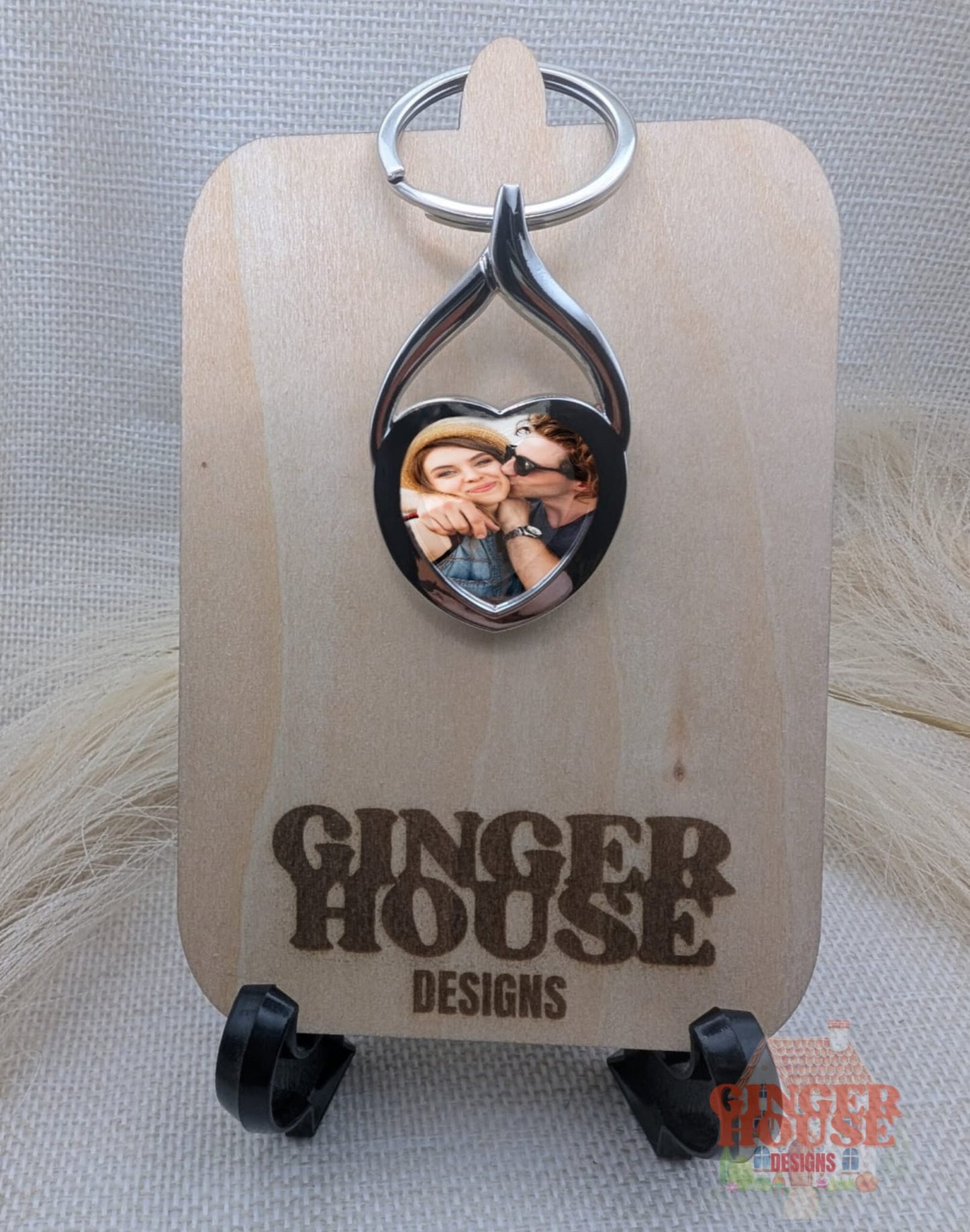 Photo Heart Photo Keyring