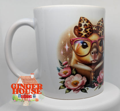 Personalised Reading Capybara Mug