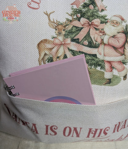 Christmas Pocket Pillow – “Santa Is On His Way” Design