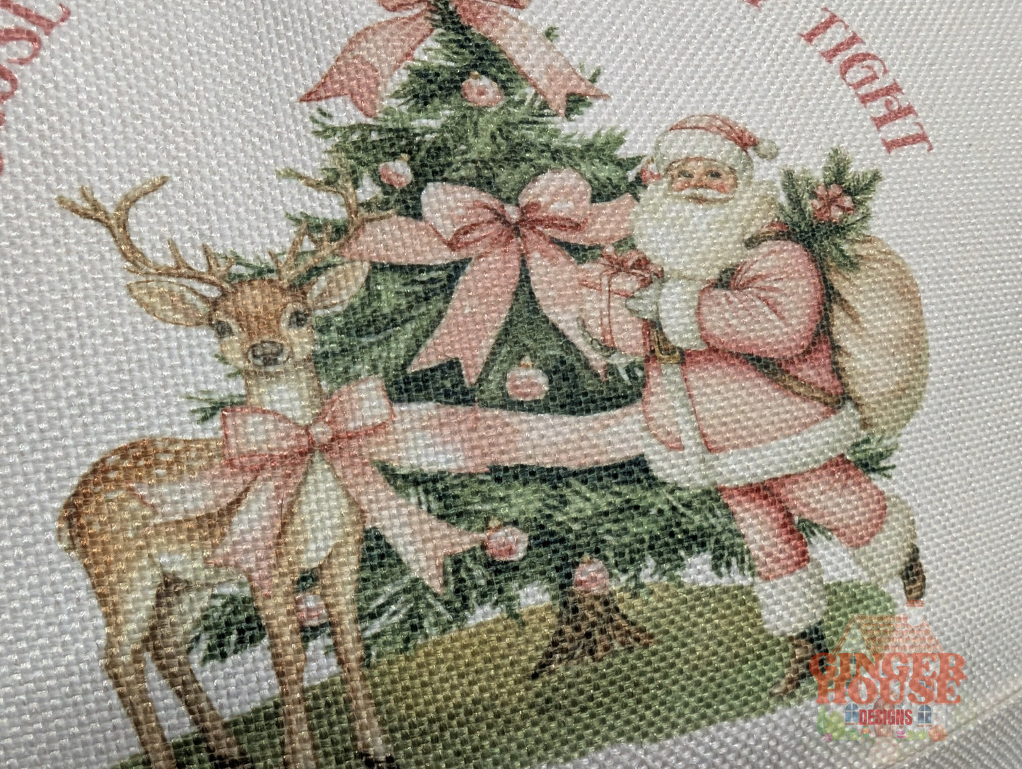 Christmas Pocket Pillow – “Santa Is On His Way” Design