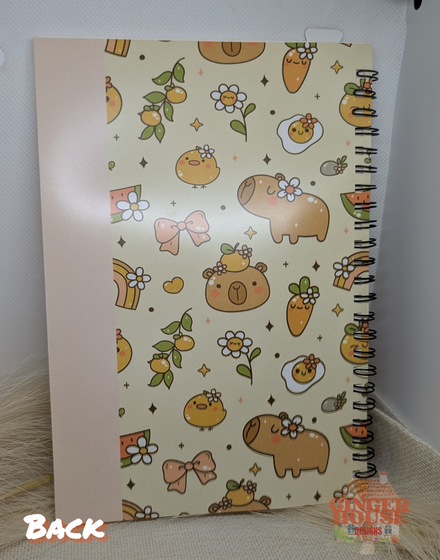 Personalised A5 Capybara Notebook – Add Any Name