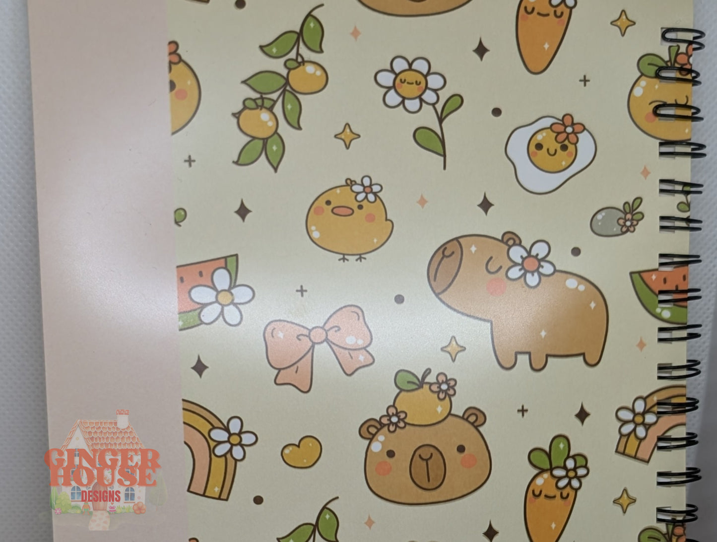 Personalised A5 Capybara Notebook – Add Any Name