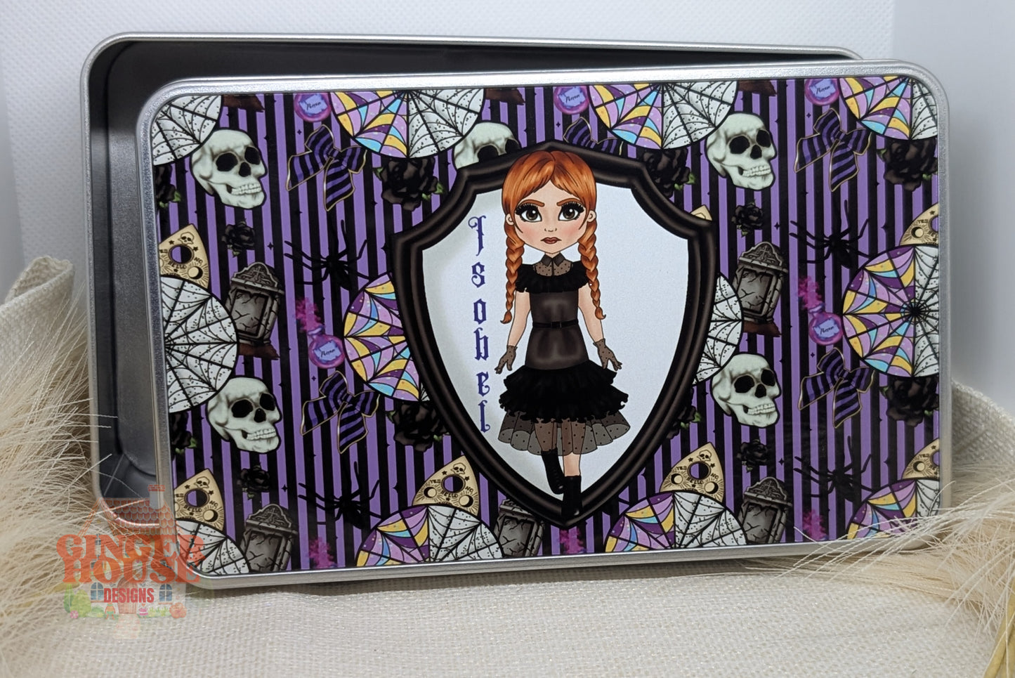 Purple Shadows Personalised Tin