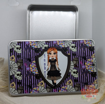 Purple Shadows Personalised Tin