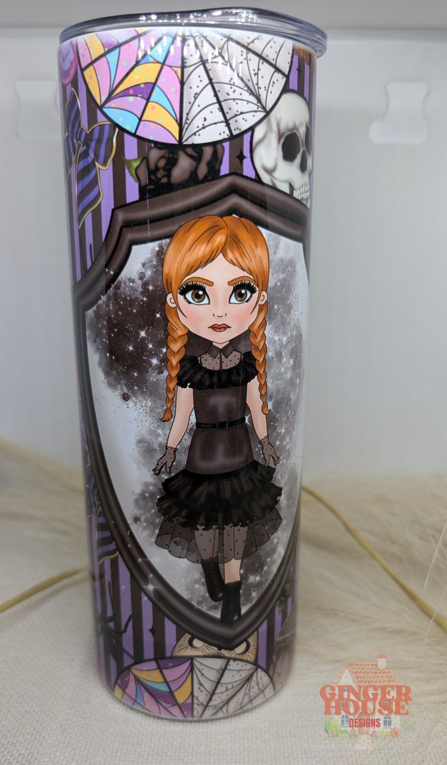 Purple Shadows Personalised Tumbler