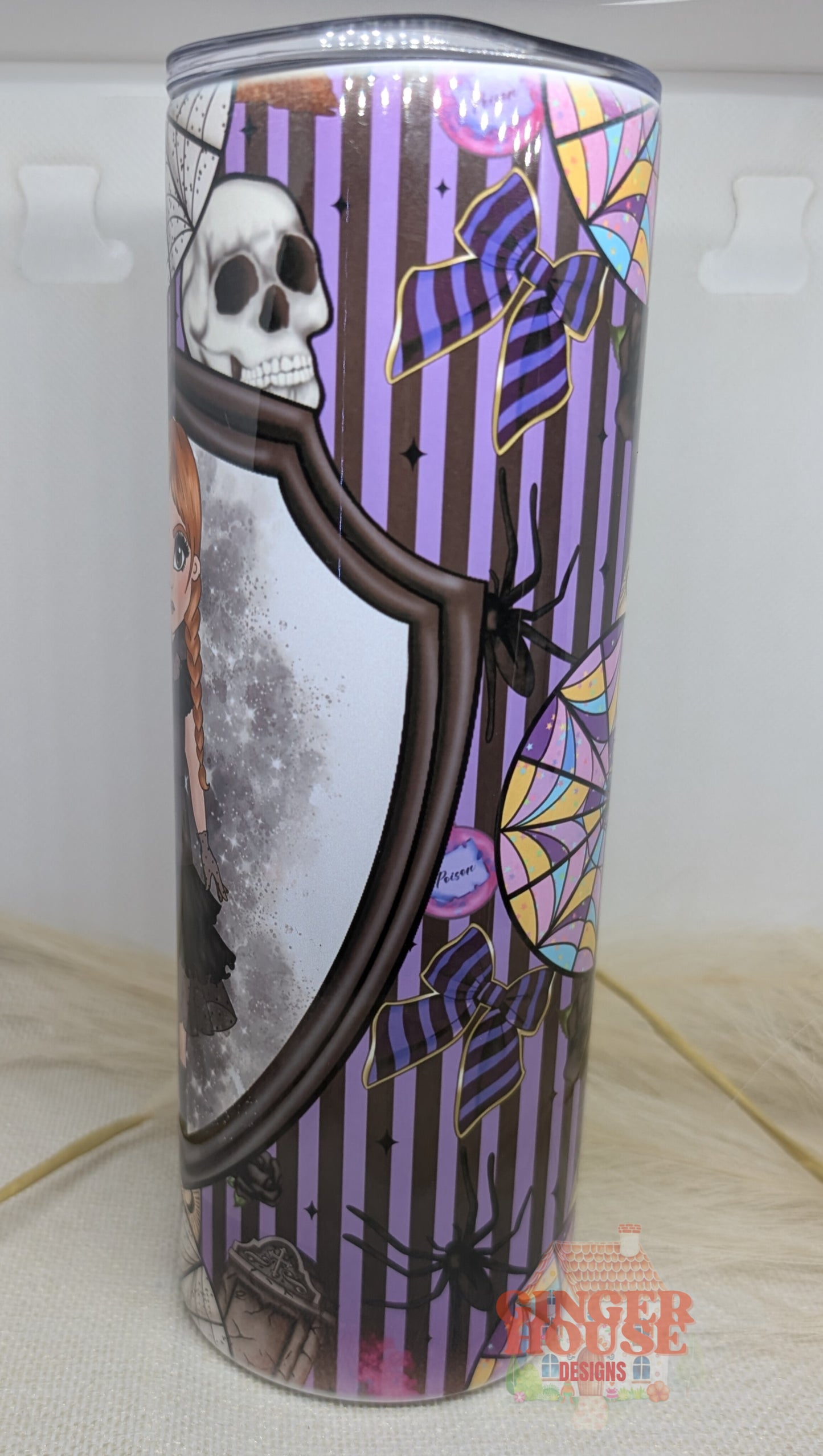Purple Shadows Personalised Tumbler
