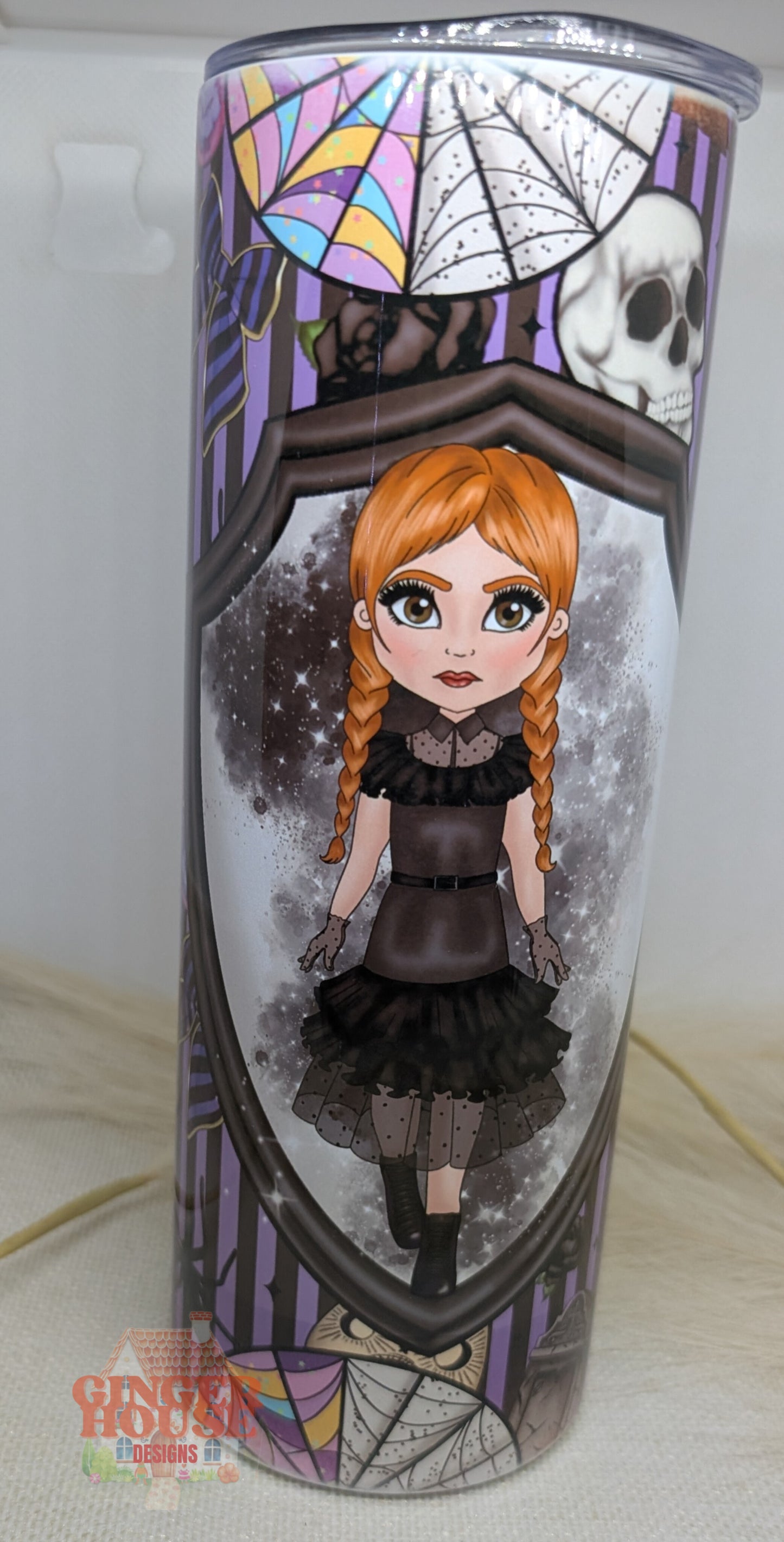 Purple Shadows Personalised Tumbler