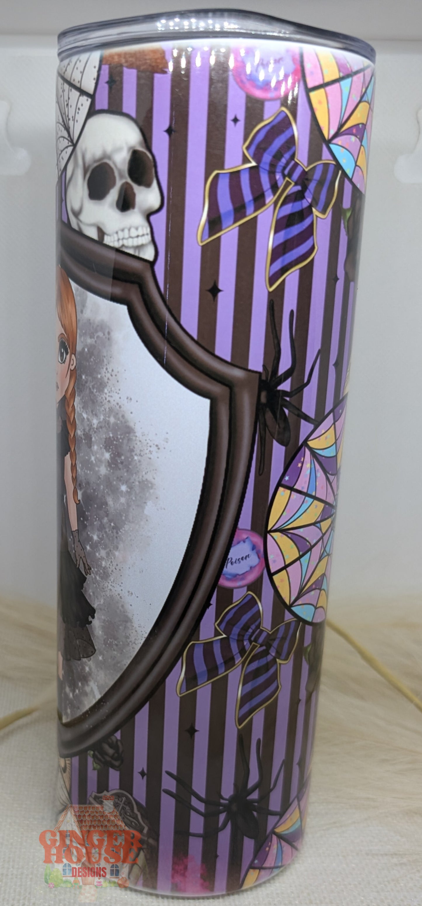 Purple Shadows Personalised Tumbler