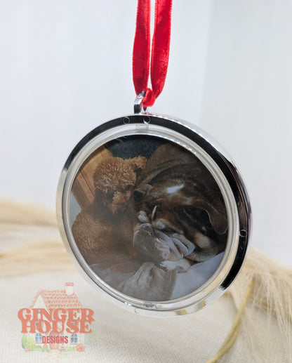 Double‑Sided Spinning Photo Ornament
