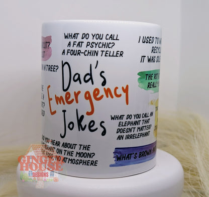 Dad’s Emergency Jokes Mug