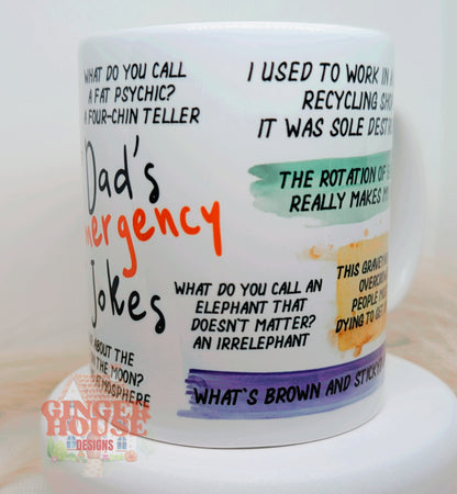 Dad’s Emergency Jokes Mug