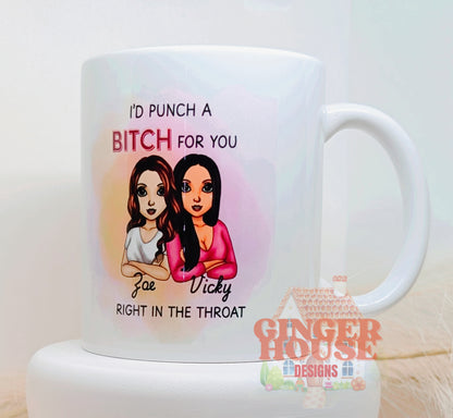 Punch a Bitch Mug – Personalised Dolly Edition
