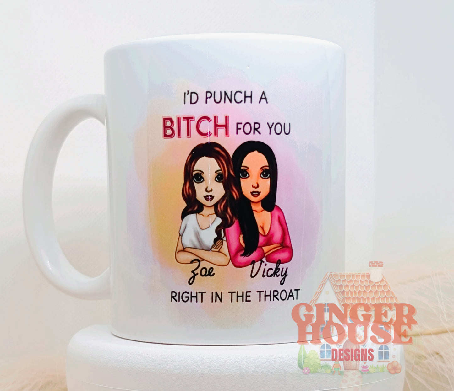 Punch a Bitch Mug – Personalised Dolly Edition
