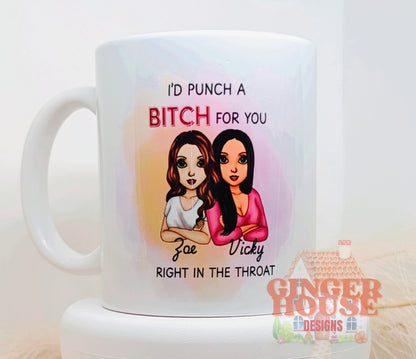 Punch a Bitch Mug – Personalised Dolly Edition