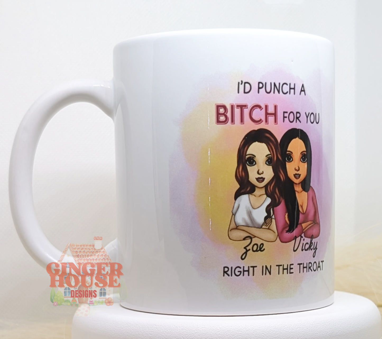 Punch a Bitch Mug – Personalised Dolly Edition