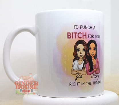 Punch a Bitch Mug – Personalised Dolly Edition