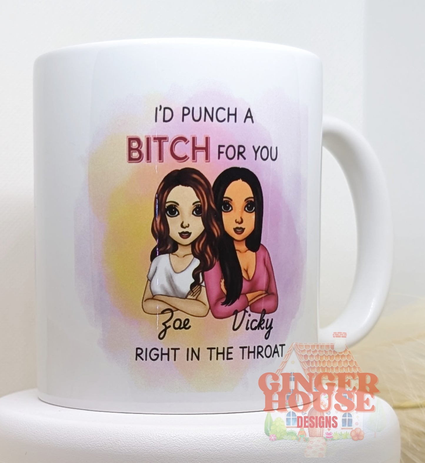 Punch a Bitch Mug – Personalised Dolly Edition