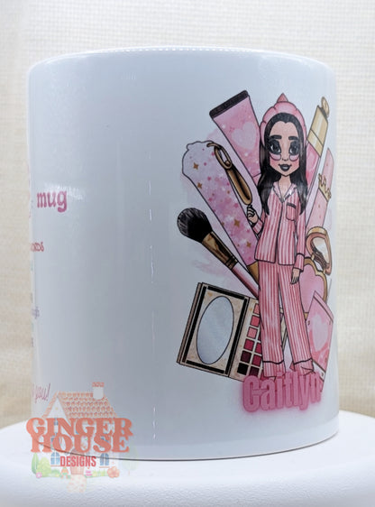 Self Love Club Personalised Mug – with Dolly & Name
