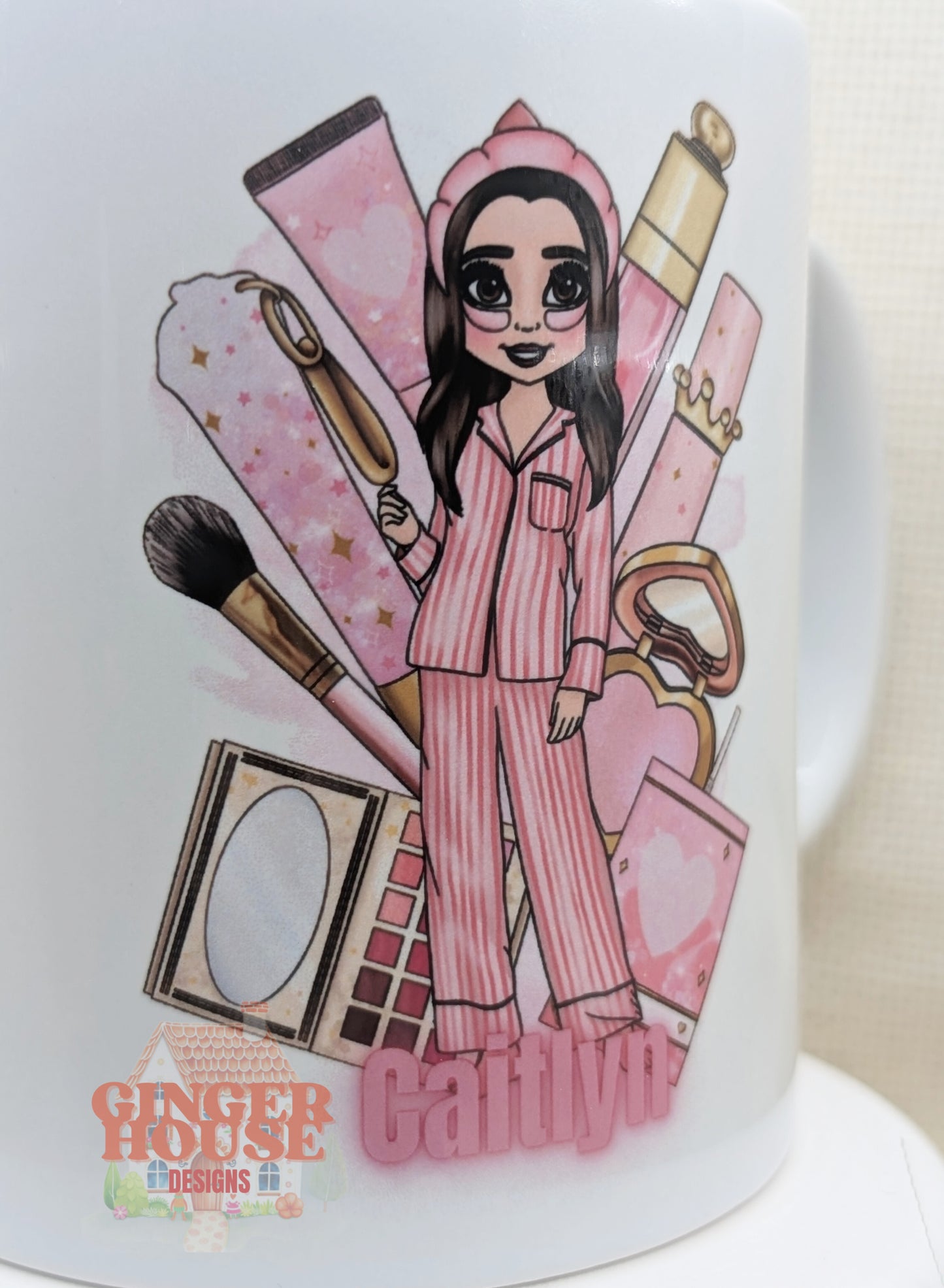 Self Love Club Personalised Mug – with Dolly & Name