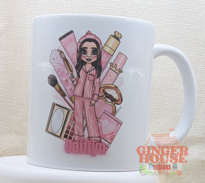 Self Love Club Personalised Mug – with Dolly & Name
