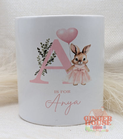 Personalised Ceramic Money Box – Add Any Initial & Name