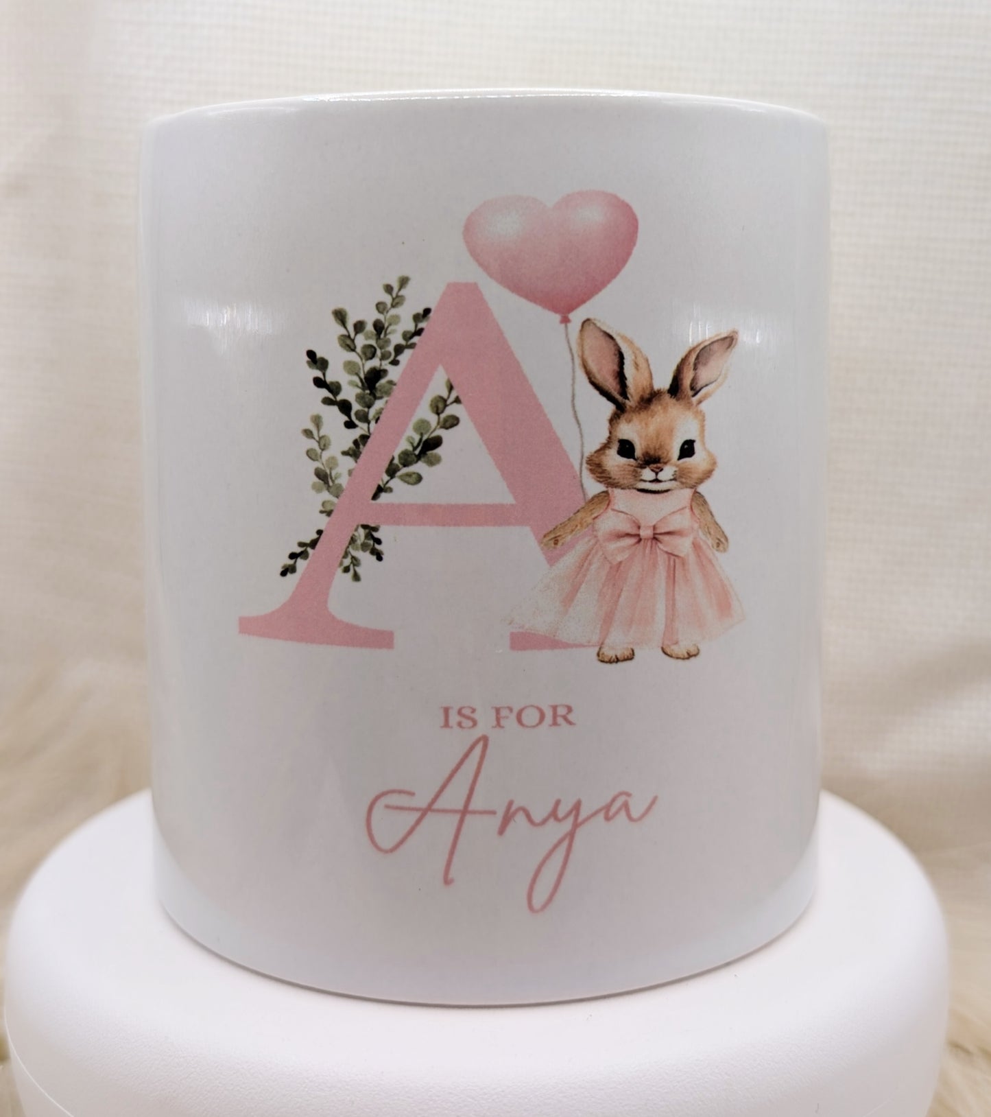 Personalised Ceramic Money Box – Add Any Initial & Name