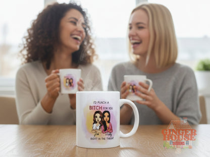 Punch a Bitch Mug – Personalised Dolly Edition