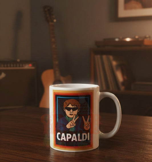 Capaldi Peace Sign Mug – Bold & Brilliant