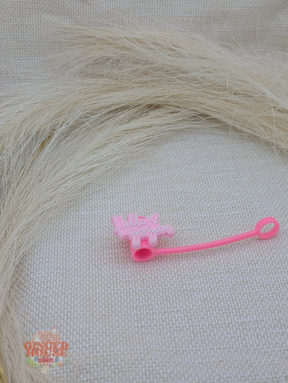 Hey Gorgeous Straw Topper