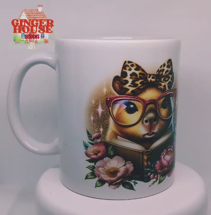 Personalised Reading Capybara Mug