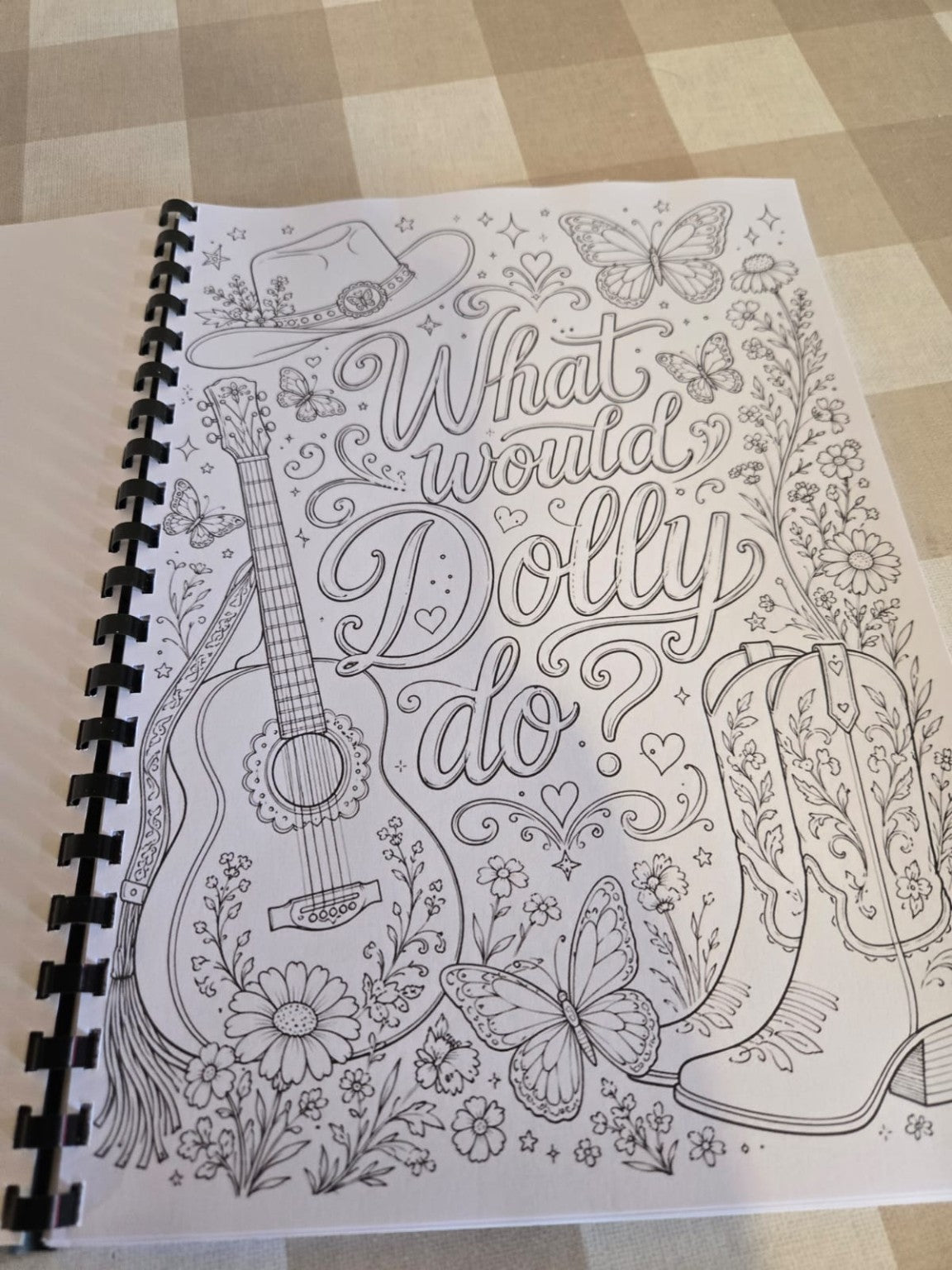 What Would Dolly Do colouring page