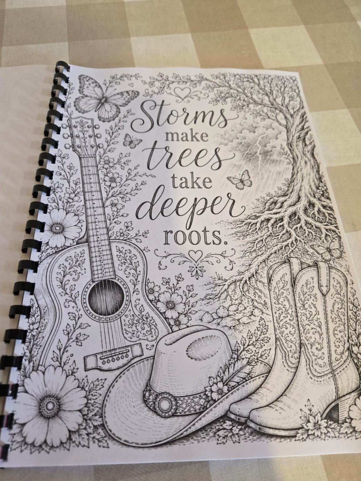 Storms make trees take deeper roots colouring page
