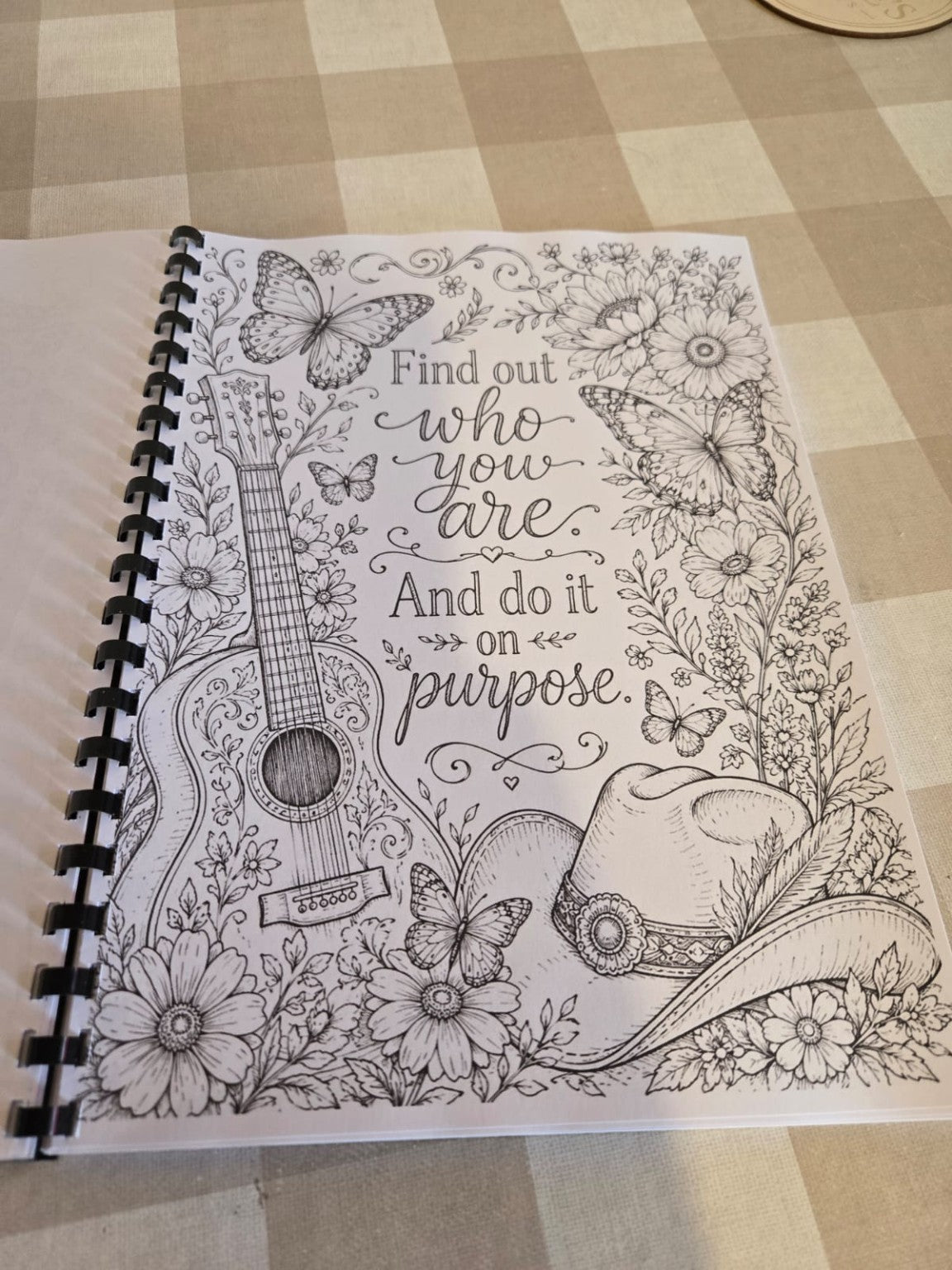 Find out who you are colouring page