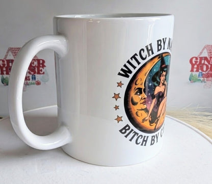 Witch by Nature mug side view